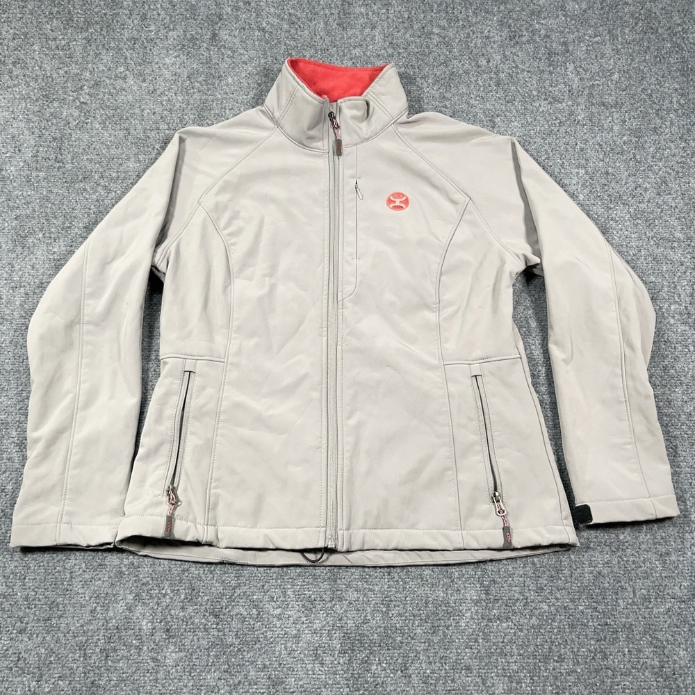 Hooey Men's Softshell Fleece Lined Full Zip Jacket Size Med Western Rodeo Cowboy